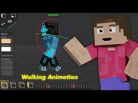 Cara Membuat Animasi Minecraft Berjalan Mudah - Tutorial Prisma 3D