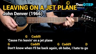 Leaving On A Jet Plane - John Denver (1966) Easy Guitar Chords Tutorial with Lyrics Part 1