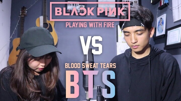BTS - Blood Sweat & Tears (피땀눈물) X BLACKPINK - Playing With Fire (불장난) MASHUP