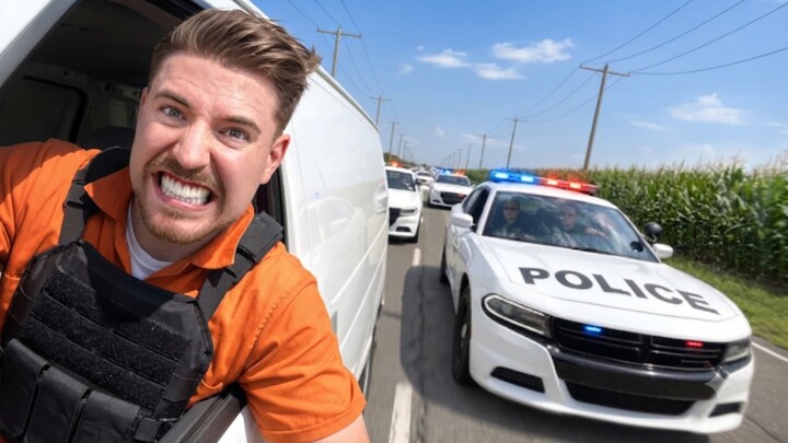 Escape 100 Cops, Win $500,000 😱🥶 |