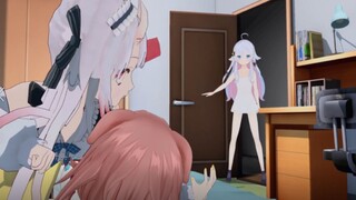 【神楽七奈·MMD】狗妈打开门见到女儿不为人知的一幕