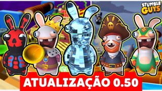 BETA 0.50! CHEGOU AGORA NOVA ATUALIZAÇÃO NO STUMBLE GUYS [NOVAS SKINS + NOVOS MAPAS] - NOVIDADES! 😱