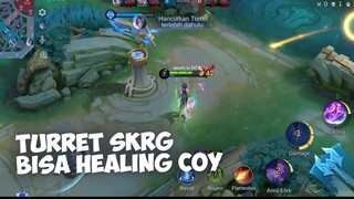 TURRET SKRG BISA HEALING HERO + COMBO BUILD GAMEPLAY ZHUXIN - MOBILE LEGENDS