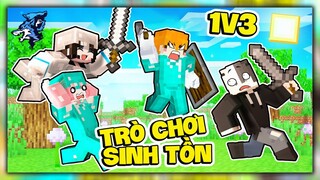 Minecraft nhưng Trò Chơi Sinh Tồn Tập 6: Siro 1 cân 3 Hội Chị Em và Bị Hành Toàn Tập