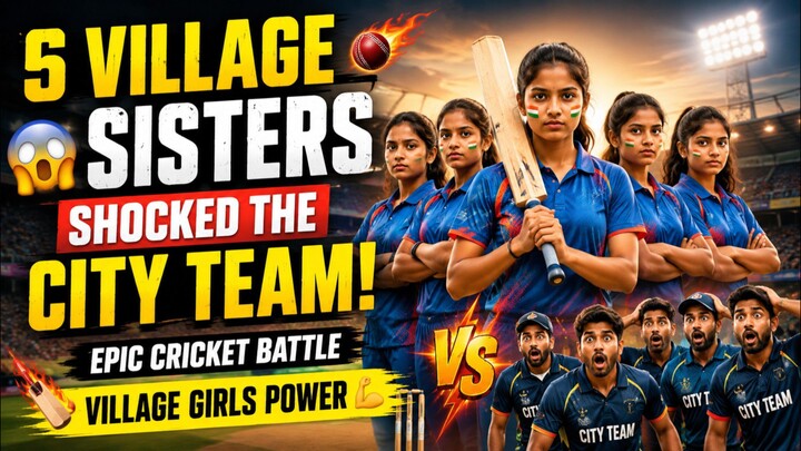 😱5_Village_Sisters_Shocked_the_City_Team!🏏🔥#cricket_#village