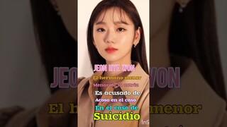 HERMANO MENOR DE LA ACTRIZ "JEON HYE WON" ES ACUSADO DE ACOSO  EN EL CASO DE SUICIDIO DE SU EX NOVIA