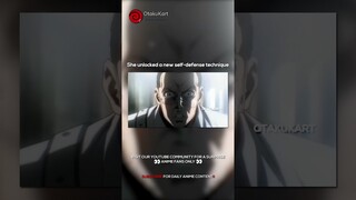 She unlocked a new self defense technique 😯 #anime #animememes #animeedits #shorts