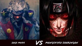 KARENA INILAH ALASAN ITACHI TAKUT MENGHADAPI JIRAIYA. Sage Mode VS Mangekyeu Saringan