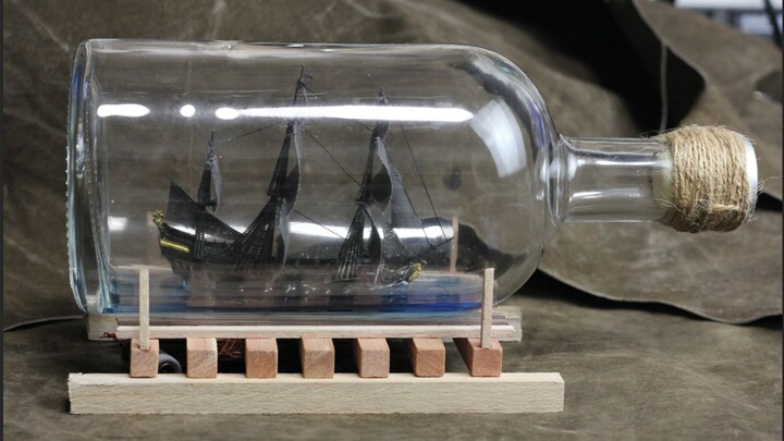 [What to do when you have nothing to do] The production process of the ship in a bottle. It turns ou
