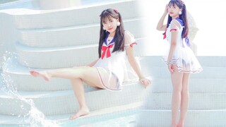 天再冷也要玩水❤️泳池边shake it!