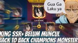 KING SSR+ TIDAK LAKU??, BACK TO BACK CHAMPIONS MONSTER - One Punch Man The Strongest