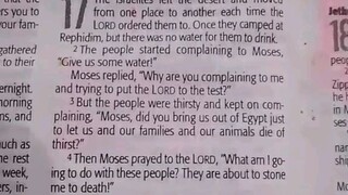 Daily Verse.                  Exodus 17:1-7