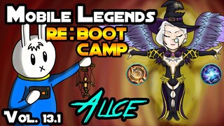 REVAMPED ALICE - GUIDE, ITEMS, SPELL, EMBLEMS, TIPS AND TRICKS - MGL MLBB BOOT CAMP VOL 13.1