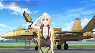 Girly Air Force_ bị gái cướp nụ hôn đầu đời, các em bồ đấu đá giành phi công #Anime #Schooltime