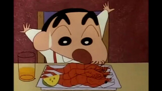 Klip ke-11 Makanan Krayon Shin-chan: Hotpot Sapi, Sosis, Lobster