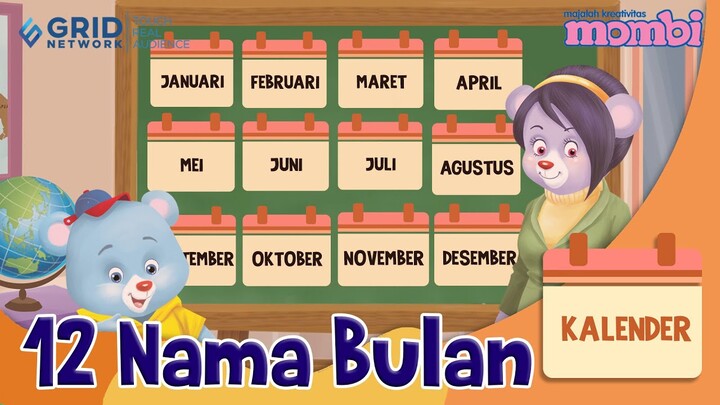 Mengenal 12 Nama Bulan - Belajar Bersama Mombi