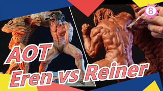 Attack on Titan| 【Sculpture】Make AOT-Eren vs Reiner clay sculpture / Dr. Garuda_8