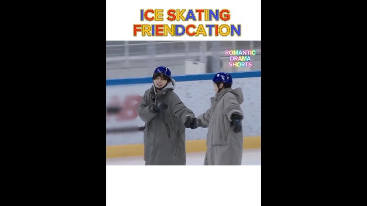 ICE SKATING / FRIENDCATION #kimtaehyung #choiwoosik #parkseojoon #frienshipgoals #shorts