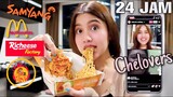 24 JAM MAKAN DIATUR CHELOVERS!! MAKANAN FAVORIT SEMUA??