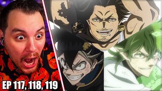 The Final Attack || BLACK CLOVER Episode 117, 118 and 119 REACTION