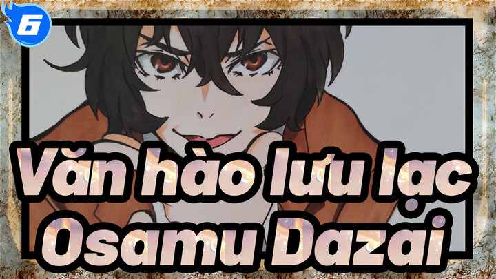 [Văn hào lưu lạc] Vẽ Osamu Dazai bằng bút lông_6