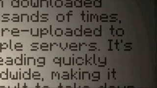 Whats Going On to This Minecraft Map.
