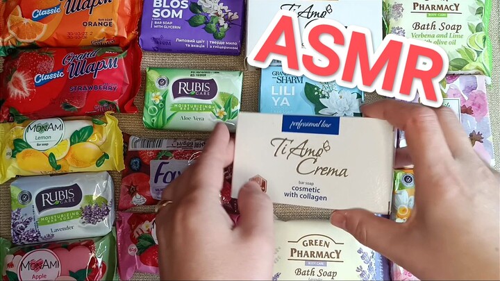 ASMR 🧼 SOAP SORTING, TAPPING 🧼💤