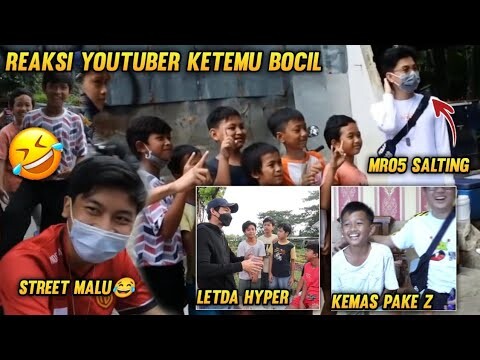 KOCAK 🤣 REAKSI BOCIL EPEP KETEMU YOUTUBER FF | MR05, EVOS STREET, KEMAS, KULGAR, dll