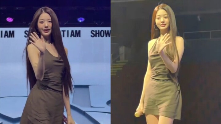 สัดส่วนร่างกายของจางวอนยองเมื่อใส่รองเท้าส้นแบน
