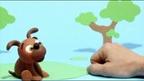 Doggy Paw Play Doh Stop motion cartoon for children BabyClay