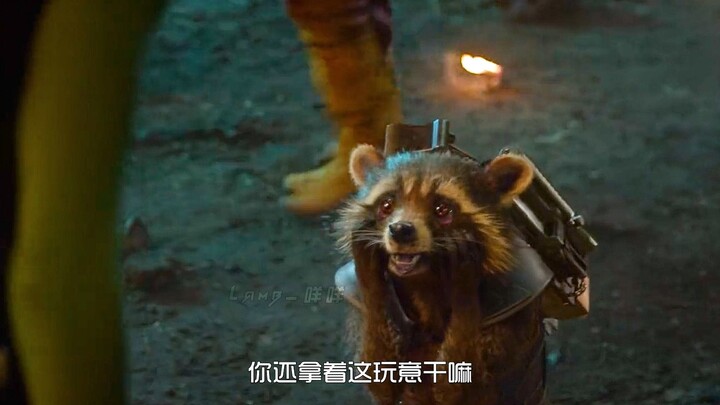 Babak kedua: Si Pembawa Mulut Terkuat di Seluruh Alam Semesta pasti Rocket Raccoon!