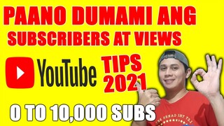 HOW TO GET 1000 SUBSCRIBERS AND 4000 WATCH HOURS 2021 TAGALOG | SIMPLE WAY