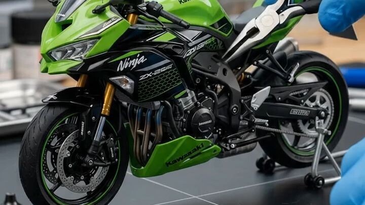 This 4-Cylinder Ninja ZX-25RR Started as a Bare Frame 🤯 | Perfect 30s Seamless Loop #Shorts #ASMR #