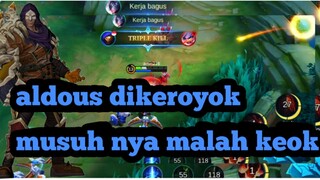 aldousku membuat musuh keok