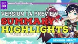Version 1.4 Preview: SUMMARY AND HIGHLIGHTS - Genshin Wish Chronicle: Day 30| Genshin Impact