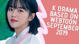 Upcoming Kdrama based on webtoon September 2019 | K lovers