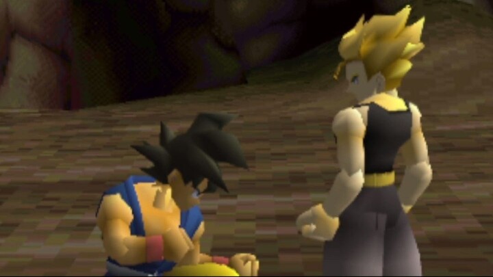 Dragon Ball GT Final Bout Foi dar o remédio ao Goku kkk