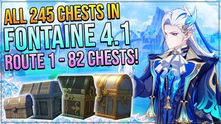 Genshin Impact 4.1 Complete 245 Chest Guide! Liffey Region! | ROUTE 1 - 82 CHESTS