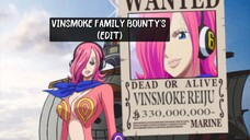 Wellerman •(VINSMOKE) Family Bounty's (EDIT)