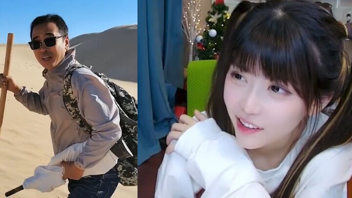 Zhou Shuyi menonton survival di pulau ala kampungan, ngasih makanan lewat ojek online di pulau terpe