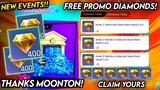 NEW!! CLAIM 400 PROMO DIAMONDS FROM MOONTON (WITHOUT RECHARGE)! - MLBB
