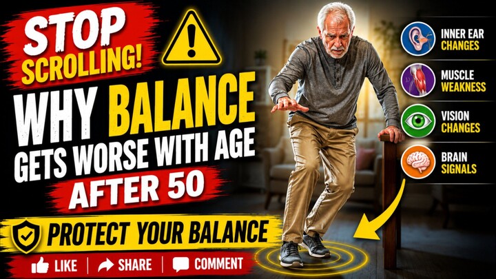 Why Does Balance Get Worse After 50? ⚠️ | Healthy Aging
