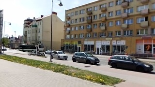 Szczecinek  Cardinal Wyszynski Street on 10th of May 2022, Republic of Poland.