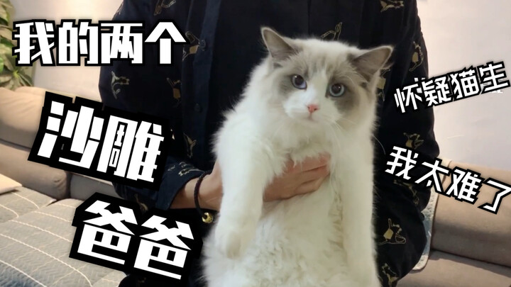 漫画里的cp.｜猫生拥有两个爸爸是什么体验？？双份宠溺