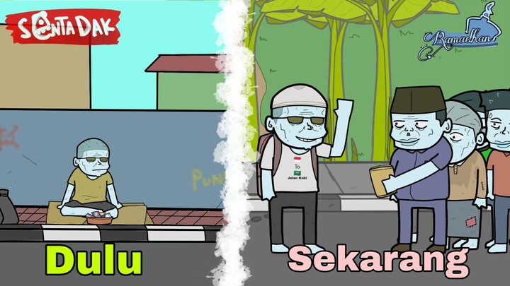 Perbedaan Pengemis Dulu Dan Sekarang (Animasi sentadak Ramadhan)