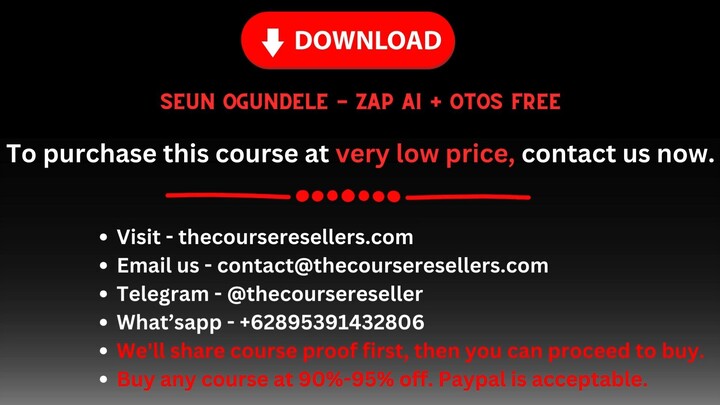 Seun Ogundele - Zap AI + OTOs Free