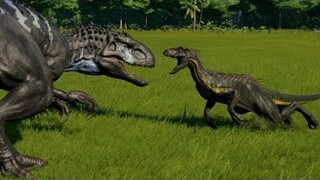 Indoraptor vs Indominus Rex, T-Rex, Spinoraptor, Spinosaurus, Giganotosaurus, Carcha & Allosaurus