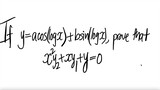 derivative If y=acos(log(x)) + bsin(log(x)), prove that x^2y2+xy1+y=0