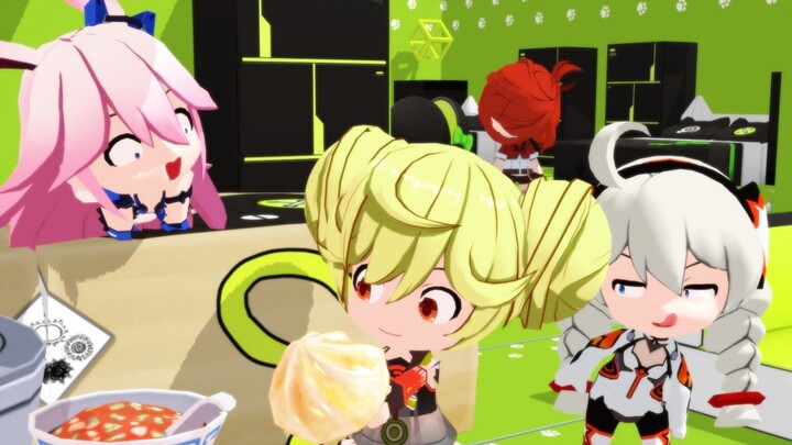 [ Honkai Impact 3chibi[02] Roti kukus yang dibuat dengan saus cinta? !