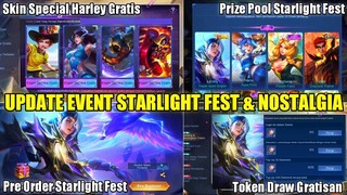 UPDATE TOKEN DRAW GRATISAN EVENT STARLIGHT FEST 2022 | EVENT NOSTALGIA REWARD SKIN SPESIAL HARLEY